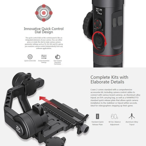 Controle Wireless Gimbal Crane e Smooth - eMania Foto e Video